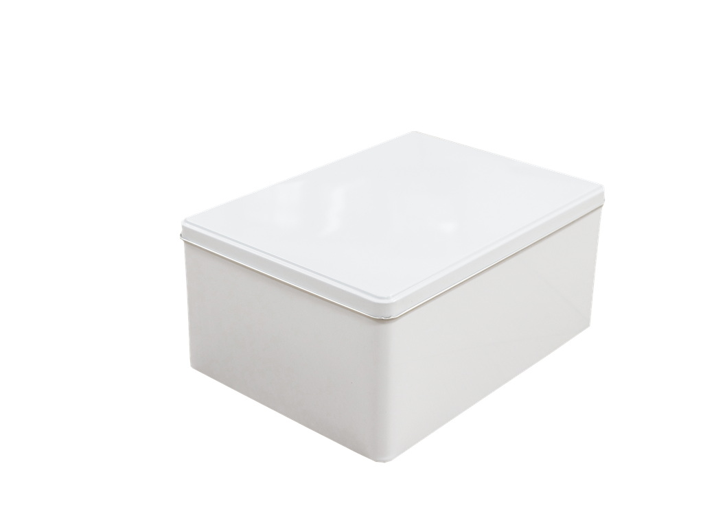 VAS SCATOLA METALLO  BIANCO