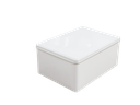 VAS SCATOLA METALLO  BIANCO