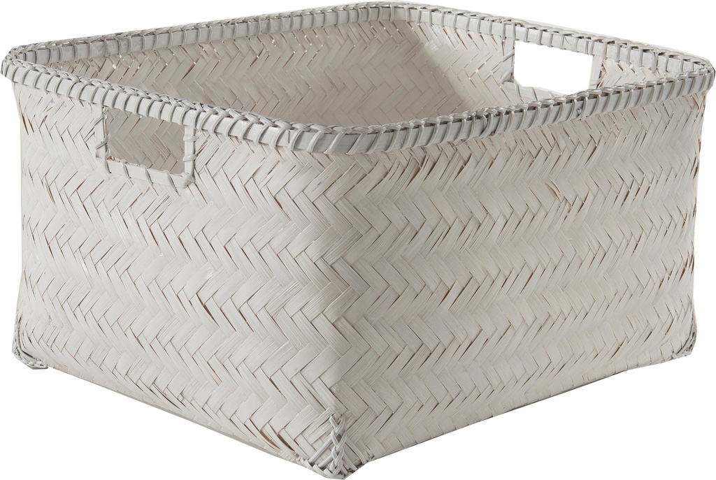 DALAT CESTO GRANDE BIANCO 41x35x22h cm