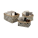 ZEBRA SET 3 CESTI BAMBOO