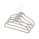 VELVET - SET 4 VELVET HANGERS WITH BAR AND SAVE SPACE HOOK
