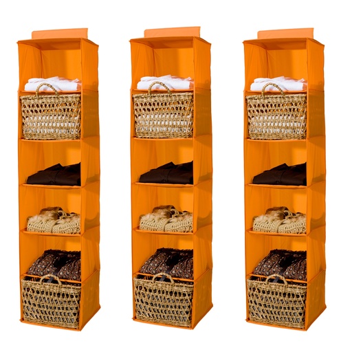 [SET0035] COLOR SET 3 PORTATUTTO VERTIC. 6 RIPIANI ARANCIO