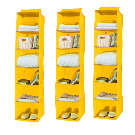 [SET0039] COLOR SET 3 PORTATUTTO VERTIC. 6 RIPIANI GIALLO