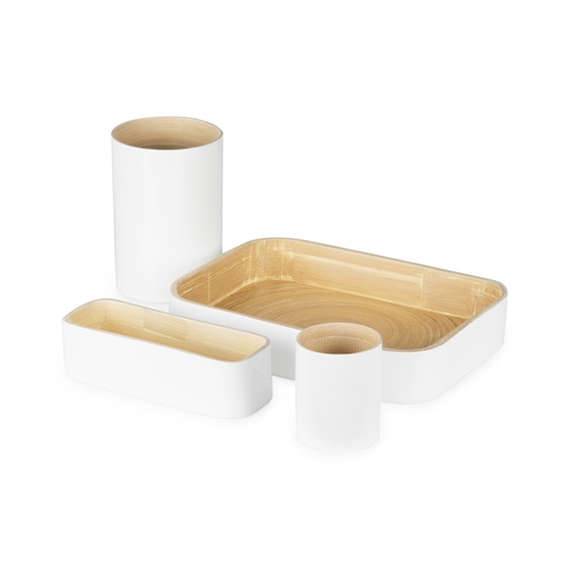 [RAN10937] DANANG SET 4 PZ ORGANIZER BIANCO