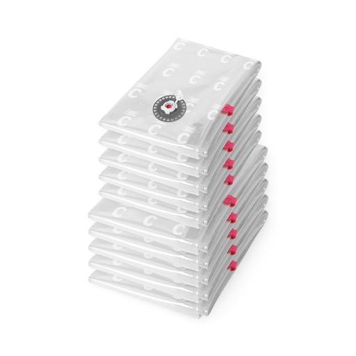 [RAN7367] COMPACTOR SET 10 VACUUM BAGS. 5xMEDIUM (50X90CM) + 5xLARGE (80X100CM)