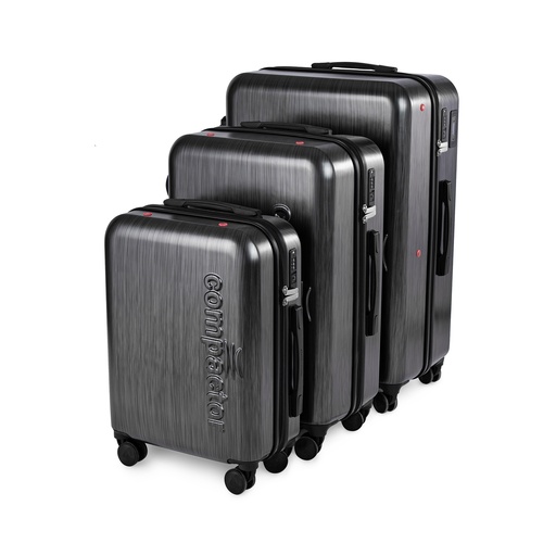 [RAN10238] Hybrid - Graphite  Set 3 Luggages  S/L/XL
