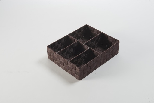 [RAN5259] CESTO 5 SCOMPARTI TESSUTO CIOC