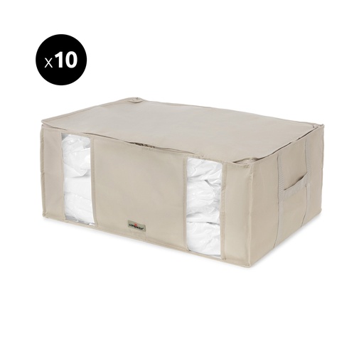 [RAN9001] SET 10 COMPACTOR LIFE 2.0 XXL SACCO SALVASPAZIO CON CUSTODIA BEIGE