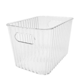 [RAN11882] WAVE TRANSPARENT BASKET 24,5X17 CM.