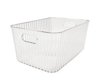 [RAN11883] WAVE TRANSPARENT BASKET 36X24 CM.