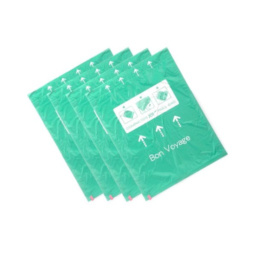 [RAN9623] COMPACTOR JET SET 4 ROLL UP COMPRESSION BAGS L 55X70CM.