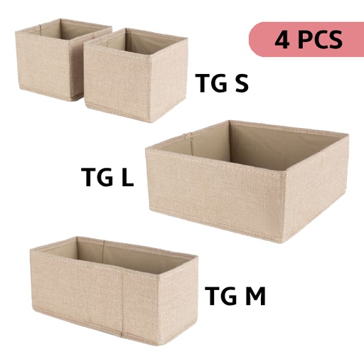 [RAN11960] SANDY ORGANIZER SET 4 PCS: 2xS + 1xM + 1xL