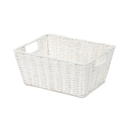 [RAN6544] ETNA WHITE BASKET  31X24X14     