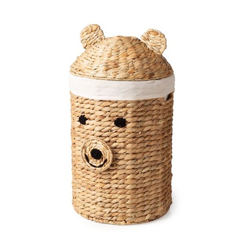 [RAN11862] BASKET "BEAR" DESIGN, SIZE L 30X30X56 (H) CM.