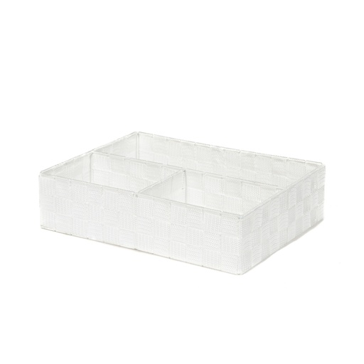 [RAN6751] TEX CESTO 3 SCOMPARTI BIANCO