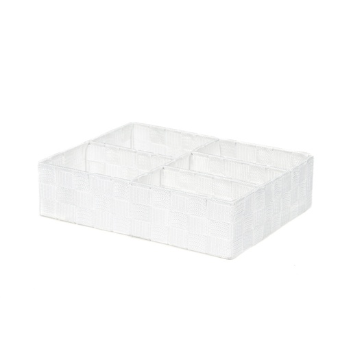 [RAN6875] TEX CESTO 5 SCOMPARTI BIANCO