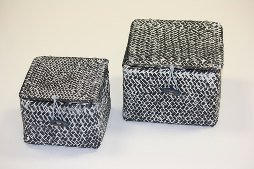 [RAN8267] TRESOR SET 2 CESTI ANTRACITE