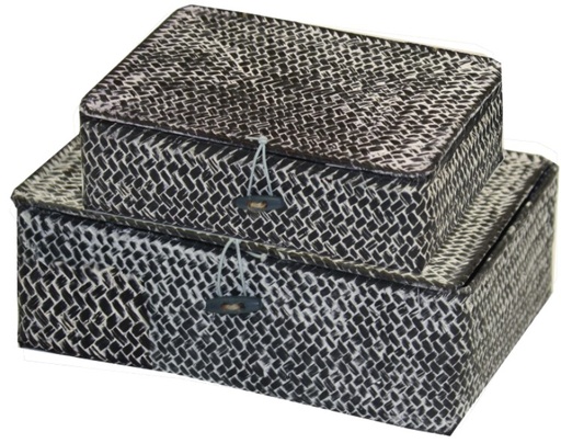 [RAN8268] MACAO SET 2 CESTI ANTRACITE