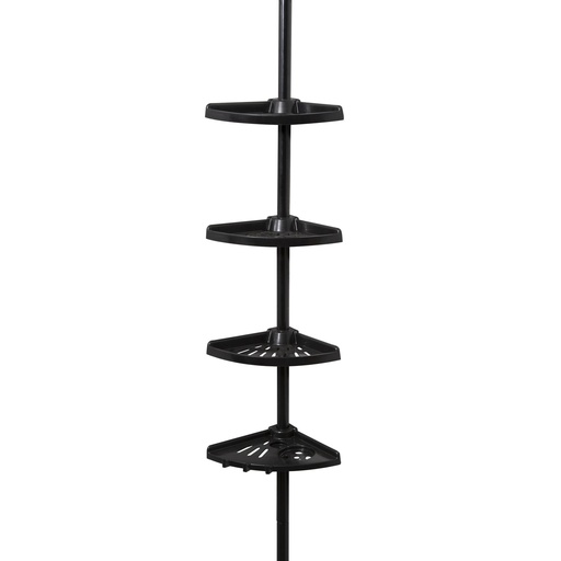 [RAN10282] ANGOLIERA TELESC DOCCIA NERO