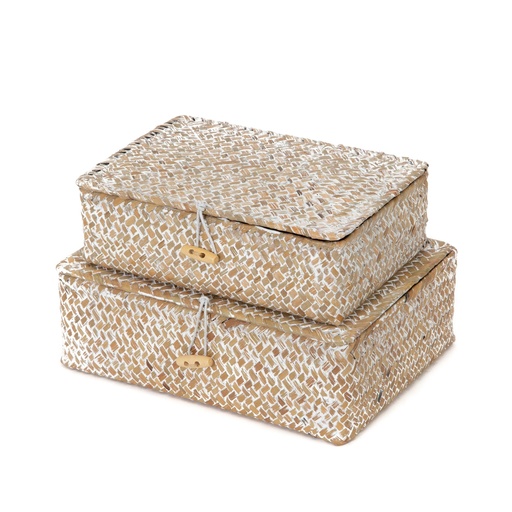 [RAN7865] MACAO SET 2 CESTI BEIGE