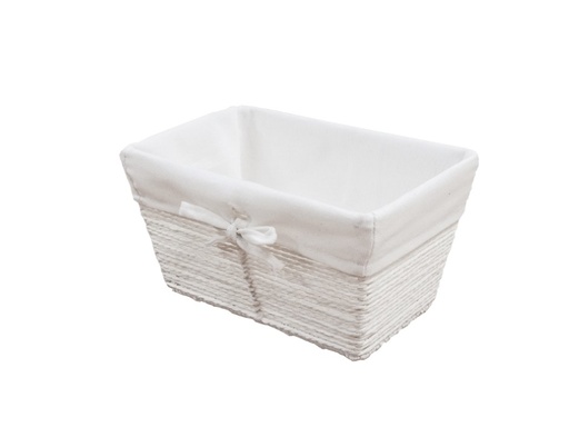 [RAN8578] OSAKA CESTINO 26X17X14H BIANCO