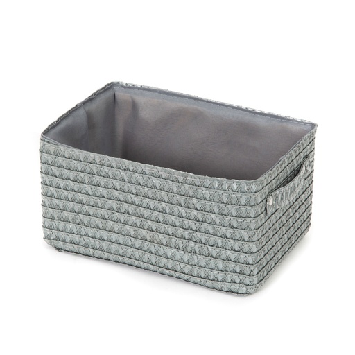 [RAN9694] LILOU CESTO GRIGIO 23X15XH12