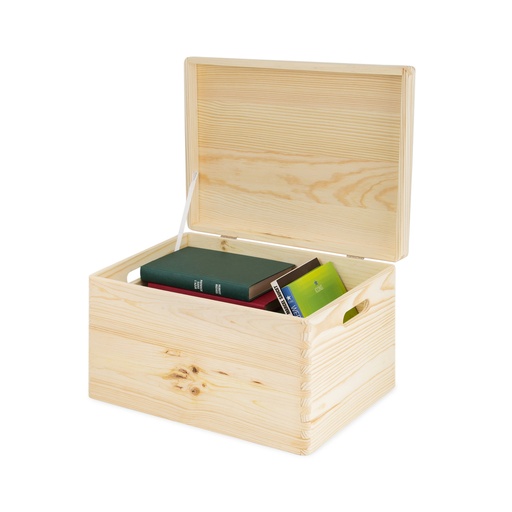 [RAN6481] WOOD BOX SCAT LEGNO 40X30X23