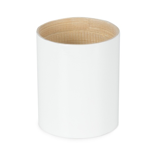 [RAN7283] DANANG BICCHIERE BAMBU BIANCO