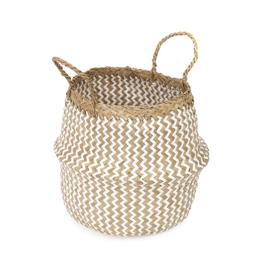 [RAN8411] BELLY CESTO NATURALE E BIANCO