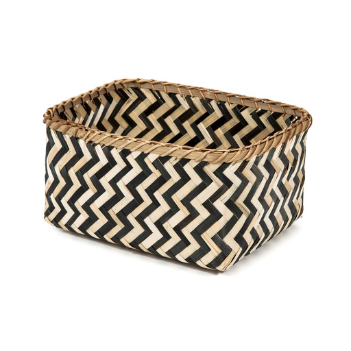 [RAN6434_L] ZEBRA CESTO BAMBOO LARGE