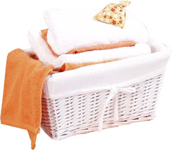 [RAN3471] TOLEDO CESTO BIANCO 38X26X19CM