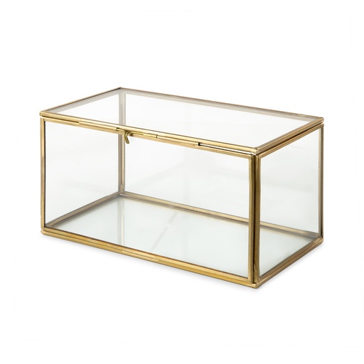 [RAN9254] LASI SCATOLA VETRO LARGE 21X13X11CM